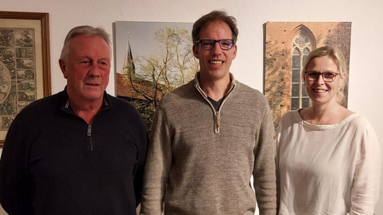 Das neue Führungsteam des SPD-Ortsvereins Berge: der stellvertretende Vorsitzende Helmut Kamp, der Vorsitzende Uwe Moormann und Schriftführerin Esther Langetepe (von links).