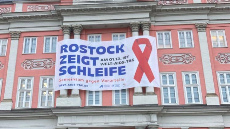 Der Empfang zum Welt-Aids-Tag im Rostocker Rathaus wurde aufgrund der Corona-Situation abgesagt.