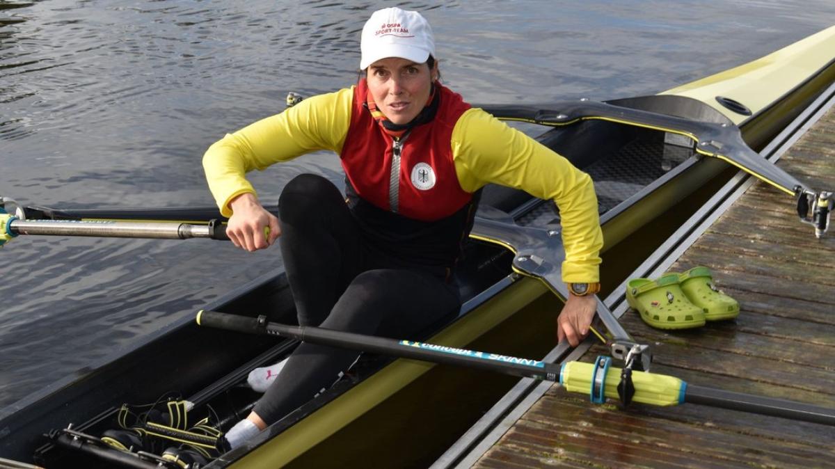 RuderWeltmeisterin MarieLouise Dräger vom Rücken ausgebremst NNN
