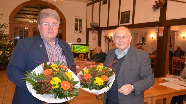 Helmut Bei der Kellen (rechts) geht in seine achte Amtszeit als Ortsbürgermeister in Kalkriese. Axel Menkhaus ist sein Stellvertreter. Helmut Bei der Kellen (rechts) geht in seine achte Amtszeit als Ortsbürgermeister in Kalkriese. Axel Menkhaus ist sein Stellvertreter.