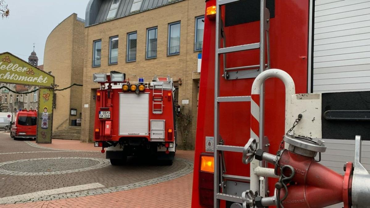 Feuerwehreinsatz in der Innenstadt von Melle