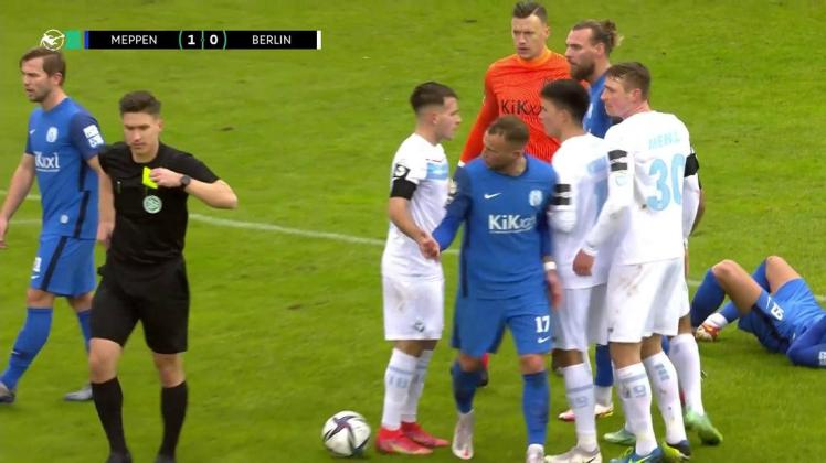 SV Meppens Luka Tankulic überragt beim 3:0 gegen Berlin - die Highlights im Video