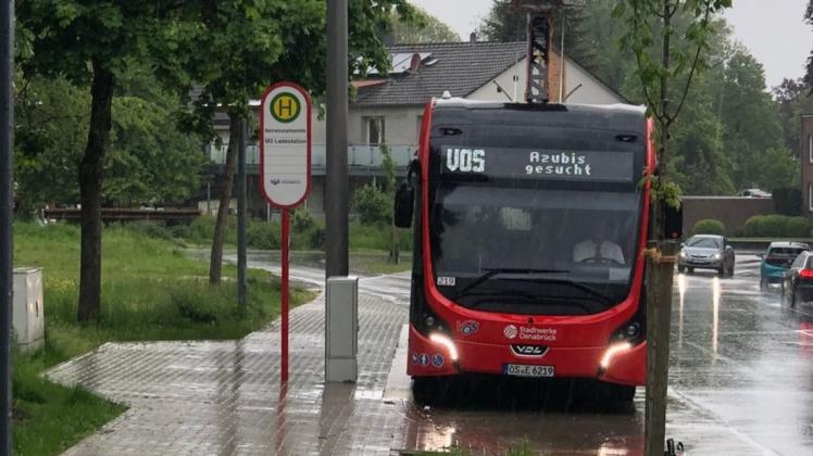 Kommt derzeit häufiger mit Verspätung oder auch schon mal gar nicht: die E-Bus-Linie M3 am Aufladepunkt Hagen-Süd.