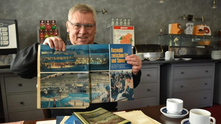 Zur Eröffnung gab es seitenweise Reportagen aus dem SEZ. Klaus Leuchtemann hat sie aufgehoben.