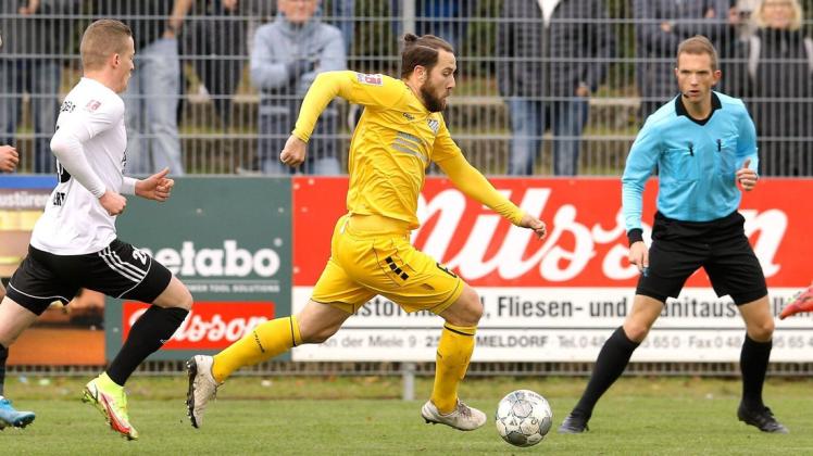Ist nach der Winterpause 2021/22 für den SV Atlas Delmenhorst am Ball: Nico Matern.
