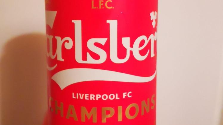 Das Champions-Bier von Carlsberg anlässlich der Meisterschaft des FC Liverpool 2020
