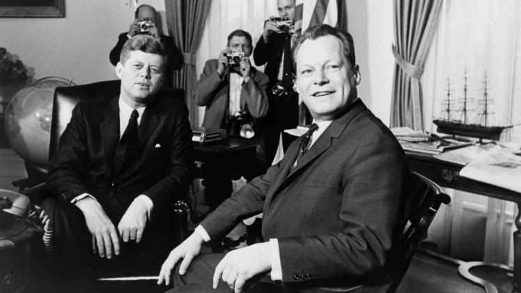 Willy Brandt als Kanzler zu Besuch bei US-Präsident John F. Kennedy.