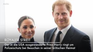 Prinz Harry ringt mit britischer Heimat um Polizeischutz