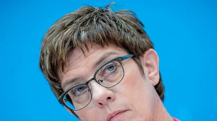 Die CDU-Vorsitzende Annegret Kramp-Karrenbauer. 