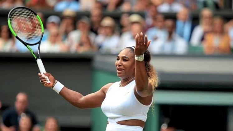Verzweifelt: Serena Williams war im Wimbledon-Finale gegen Simona Halep chancenlos. 