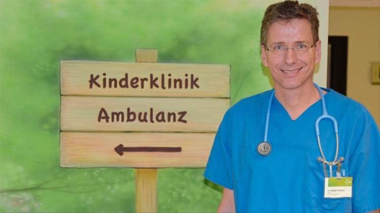 Kümmert sich nicht nur um Kinder mit Atemwegserkrankungen: Dr. Matthias Viemann, Chefarzt der Kinderklinik. 