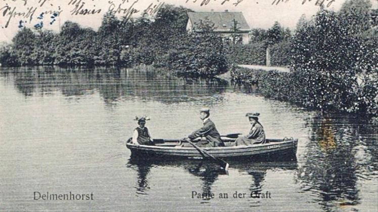 Eine Bootspartie auf der Graft zeigt diese Postkarte aus dem Jahr 1909. 