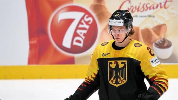 Deutschlands Eishockey-Talent Moritz Seider würde gerne noch ein Jahr in Mannheim bleiben. 