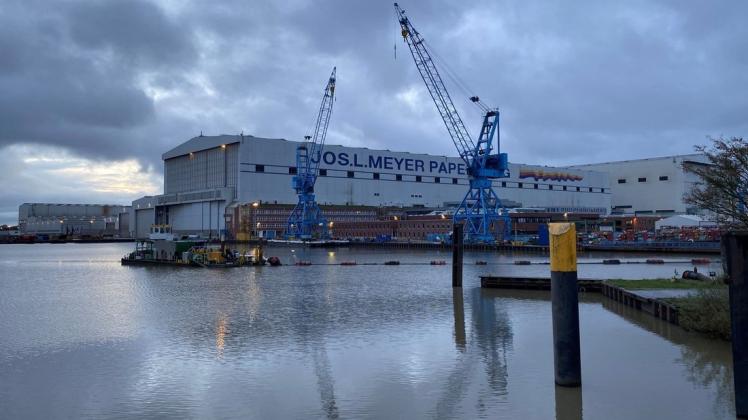 Die Meyer Werft kooperiert bei der Aufdeckung gefälschter Papiere nach eigenen Angaben eng mit den Sicherheitsbehörden (Archivbild).