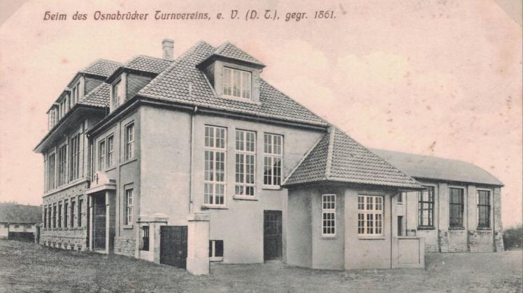Das Klubhaus des Osnabrücker Turnvereins (OTV), Jahnstraße 41, war im September 1920 zum Schauplatz politischer Auseinandersetzungen geworden, die im Dezember 1921 juristisch aufgearbeitet werden. Die Ansichtskarte entstammt der Sammlung Helmut Riecken.