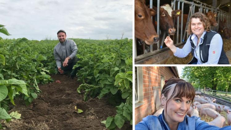 Agnes Greggersen, Gabriele Mörixmann und David Reinartz haben ihre Nische in der Landwirtschaft gefunden.