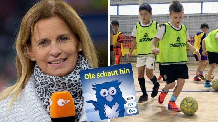 Wie ist Fußball entstanden? Dieser und weiteren Fragen gehen die Moderation Katrin Müller-Hohenstein und Ole im Kinderpodcast auf den Grund.