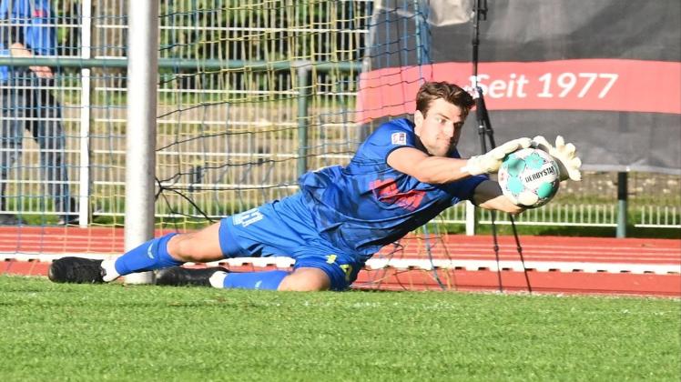 Beendet seine Laufbahn im Leistungsfußball nach der Saison 2021/22: Rico Sygo, Torwart des Regionalligisten SV Atlas Delmenhorst.