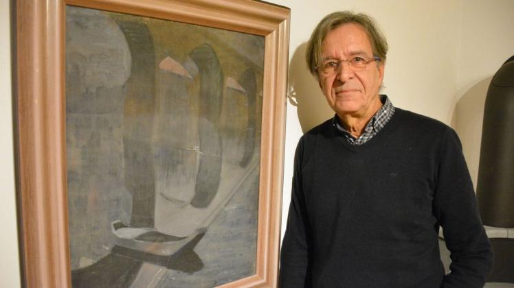 Was für ein Zufall und Glück. Vor Kurzem konnte Reinhold Kraft das Gemälde, das auf der "Italienischen Reise" von Ernst Neumann-Neander und Hans Havemann entstanden ist, kaufen.