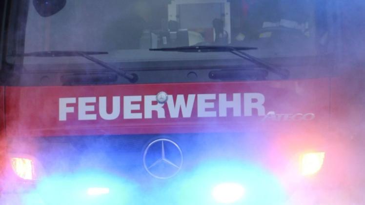 Feuerwehreinsatz an der A1 bei Bramsche. (Symbolfoto)