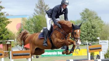 Mit fünf Pferden will André Thieme in Florida (USA) wieder an Turnieren teilnehmen, darunter befindet sich auch seine 12-jährigen Spitzenstute DSP Chakaria, mit der er am 3. September Europameister wurde.