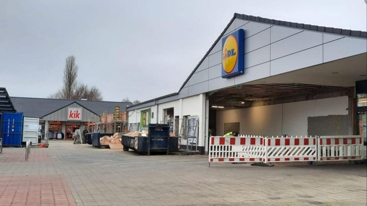 Umbau im Lidl in Schwaan SVZ