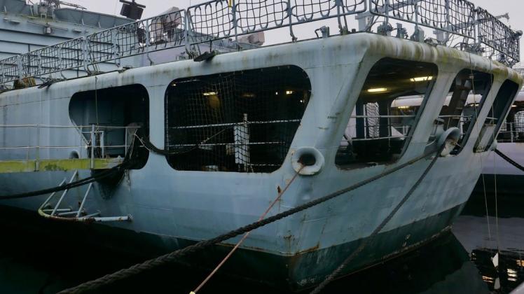 Wurde 1982 in Dienst gestellt und wird nun versteigert: Die Fregatte "ex Niedersachsen".