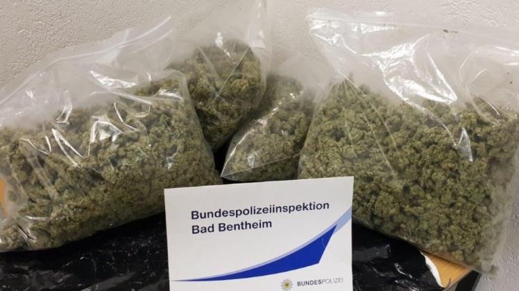 Die Bundespolizei konnte rund vier Kilogramm Marihuana beschlagnahmen.