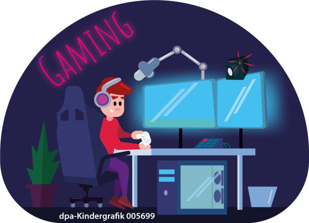 Kindergrafik: Videospiele streamen (03.01.2022)
