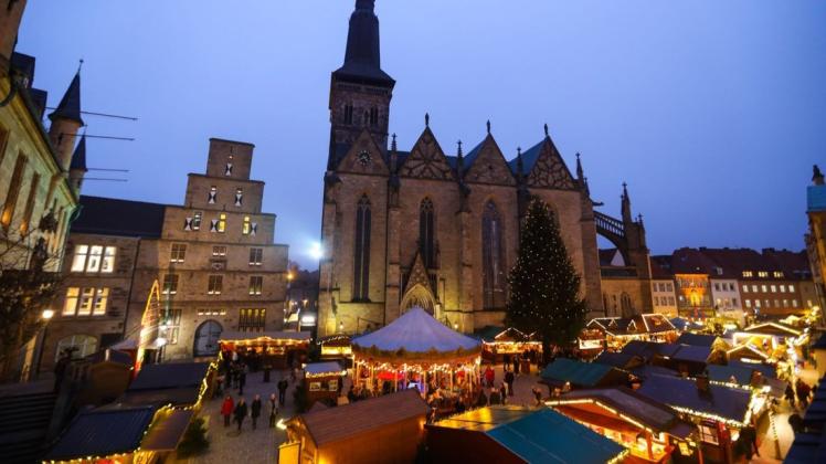 Am 15. November soll der historische Weihnachtsmarkt in der Osnabrücker Innenstadt erstmals öffnen – unter Beachtung der Corona-Regeln. (Archivfoto)