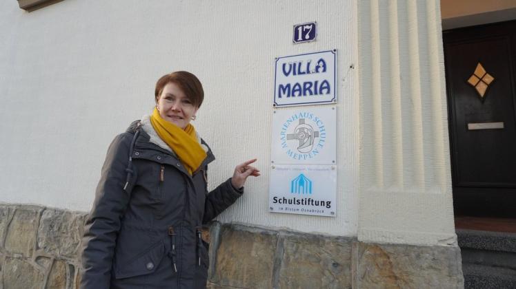 Marienhausschule Leiterin Ingrid Völlering Villa Maria Meppen In der "Villa Maria" ist die Schulleitung der Marienhausschule in Meppen untergebracht. Seit August ist Ingrid Völlering deren Leiterin.