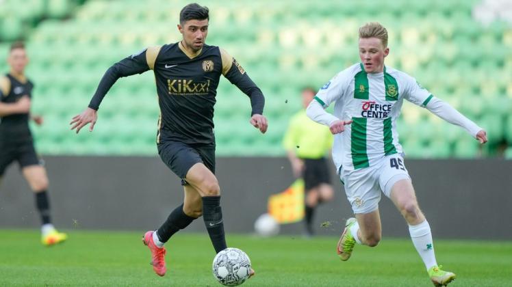Einen guten Auftritt hatte Beyhan Ametov (l.) beim Testspiel des SV Meppen beim niederländischen Erstligisten FC Groningen. Nach 90 Minuten hieß es 1:1.