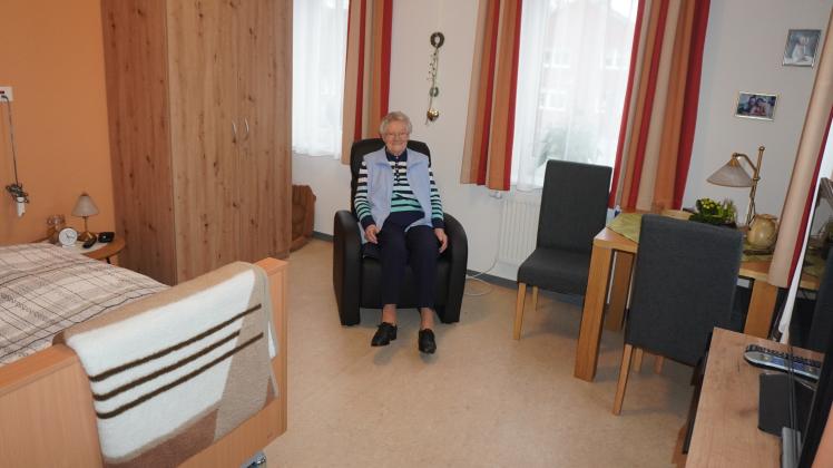 Elisabeth Robben hat ihr ganzes Leben in Haselünne gewohnt. Nun lebt sie in der neuen Senioren-Wohngemeinschaft von Korian im Hasemed. 