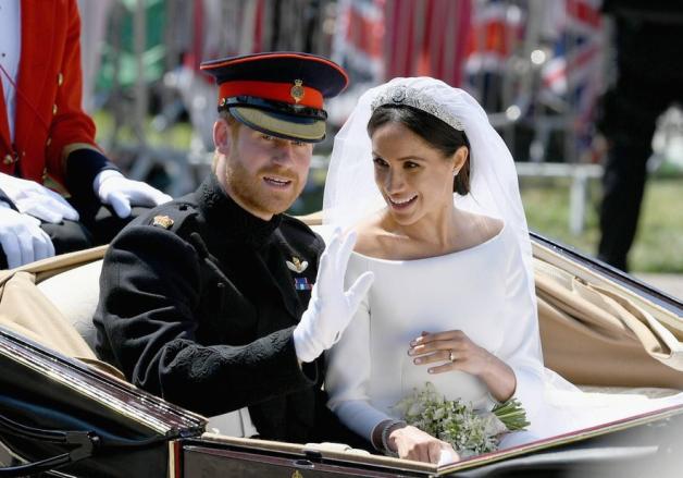 Prinz Harry und Meghan Markle bei ihrer Hochzeit am 19. Mai 2018. Foto: imago/i Images