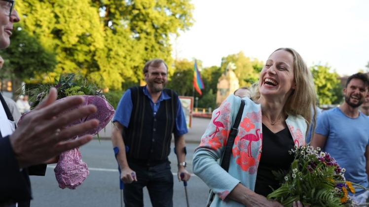 Anna Kebschull ist neue Landrätin im Landkreis Osnabrück. In den sozialen Netzwerken schlägt sich die Sensation nieder. Foto: Michael Gründel