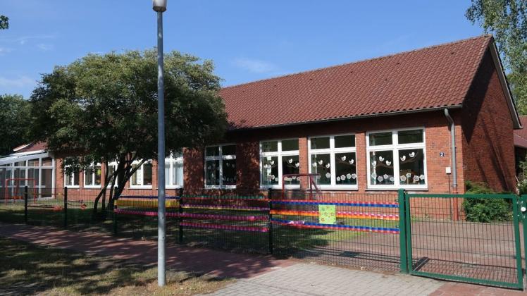 Soll an gleicher Stelle neu gebaut werden: Die Kindertagesstätte in Walchum. Foto: Luisa Reitemeyer