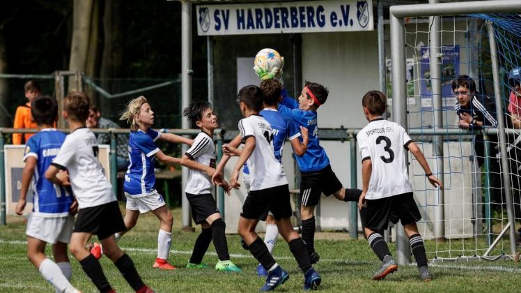 Lufthoheit: Der Torhüter des Siegers SV Darmstadt schnappte sich gegen den SC Verl die Kugel imd blieb das gesamte Turnier ohne Gegentor. Foto: David Ebener
