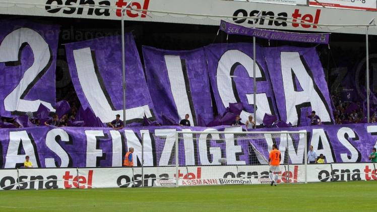 Die Vorfreude bei den Fans des VfL Osnabrück ist aktuell überall in der Stadt spürbar. Foto: imago images / Reichwein