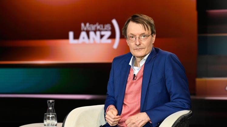 Karl Lauterbach spricht im ZDF-Talk von Markus Lanz  zur Coronalage. (Archivbild)
