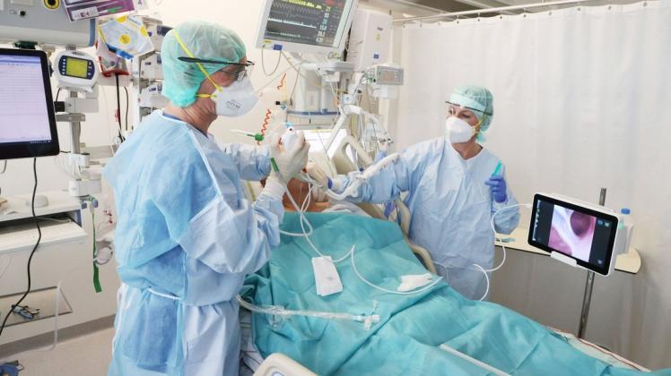 Derzeit werden drei auf Corona positiv getestete Patienten auf der Intensivstation des Kreiskrankenhauses in Perleberg behandelt.