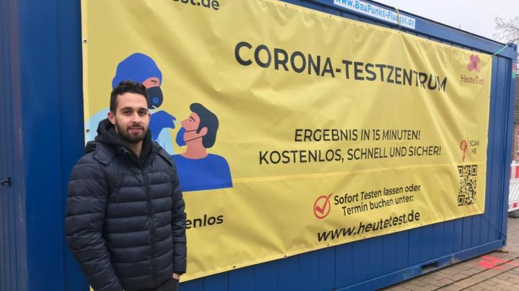 Das neue Testzentrum in der Breiten Straße hat eröffnet. Leiter der Station ist Yannick Helmke. Das neue Testzentrum in der Breiten Straße hat eröffnet. Leiter der Station ist Yannick Helmke.