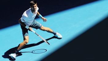 Novak Djokovic (Serbien) im Mittelpunkt des Interesses. Foto: Witters/Hauer