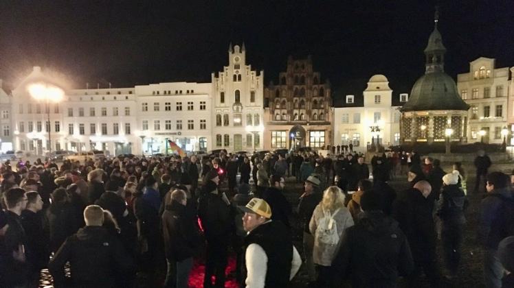 Unterwandert seit Beginn der Corona-Pandemie: die Aufmärsche in Wismar.