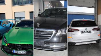 Eine Auswahl der Wagen, die von den international agierenden Tätern entwendet wurden.