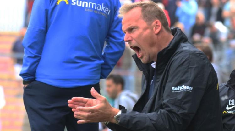 Mächtig sauer aufgrund der Leistung beim 0:1 in Unterhaching: Martin Pieckenhagen, Sportlicher Leiter des FC Hansa.