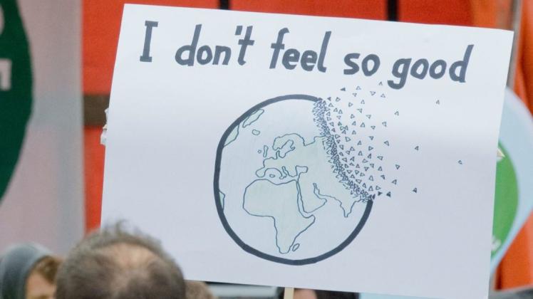Die Botschaften der Klimastreikenden sind so originell wie eindeutig. Symbolfoto: Julian Stratenschulte/dpa