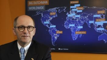 Big Dutchman ist weltweit geschäftlich unterwegs. Vorstandsvorsitzender Bernd Meerpohl leitet das Unternehmen. Foto: Gert Westdörp
