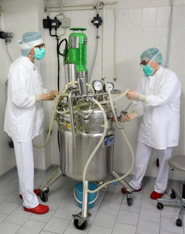 Der Druckbehälter, der für die Herstellung des Desinfektionsmittels verwendet wird, stammt von 1992 und war bis 2016 in Betrieb.