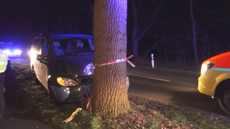 Nach einem Zusammenstoß mit einem Reh ist eine 30-jährige Autofahrerin am Mittwochabend in Wildeshausen gegen einen Baum geprallt. Foto: Nonstopnews