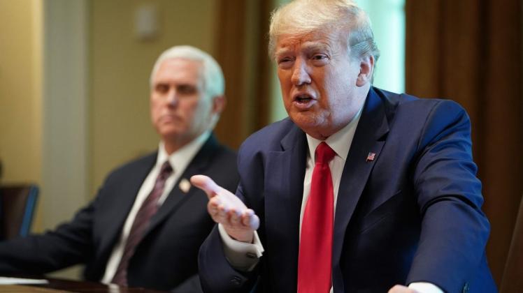 Seine Macht sei "allumfassend", sagt Donald Trump und legt sich in der Corona-Krise mit Gouverneuren und den Medien an. Foto: MANDEL NGAN / AFP Seine Macht sei "allumfassend", sagt Donald Trump und legt sich in der Corona-Krise mit Gouverneuren und den Medien an. Foto: MANDEL NGAN / AFP